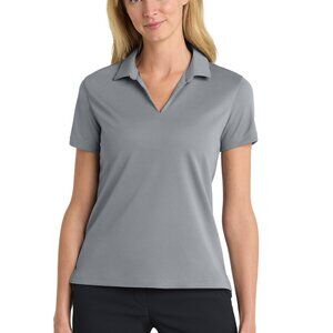 Nike Women's Dri-FIT Micro Pique 2.0 Polo.  Color:  Cool Grey. Size:  Large